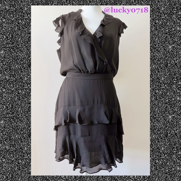 Parker NWT Tangia Dress in Black Sz 4 - Picture 5 of 9